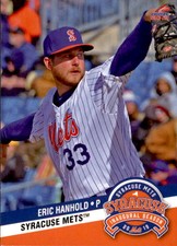 2019 Syracuse Mets Choice #12 Eric Hanhold Bartlett Tennessee TN Baseball Card