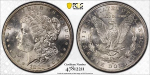 *Cartwheel Luster* 1882-S Morgan Silver Dollar PCGS MS62 w/ Gold Shield+TrueView - Picture 1 of 3