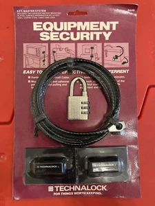Technalock Equipment Security 6ft Cable Master System S60B Combination Lock - Picture 1 of 2