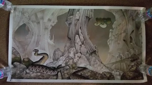 PÓSTER PROMOCIONAL SÍ / ROGER DEAN / RELAYER - ORIGINAL VINTAGE 1974 21 X 37 - Imagen 1 de 11