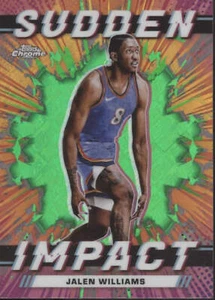Jalen Williams 2024 Topps Chrome Sudden Impact Green Logo Refractor #SI-18 - Picture 1 of 2
