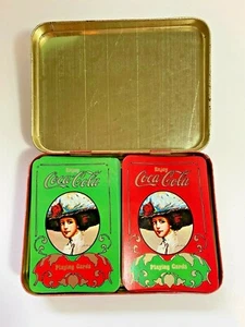 Vintage Coca-Cola Spielkarten 2 Decks in Original Tin Box - Bild 1 von 5