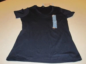 Members Mark Womens T-Shirt Navy Blue Classic Ribbed Tee Top Sz Large NWT - Picture 1 of 5
