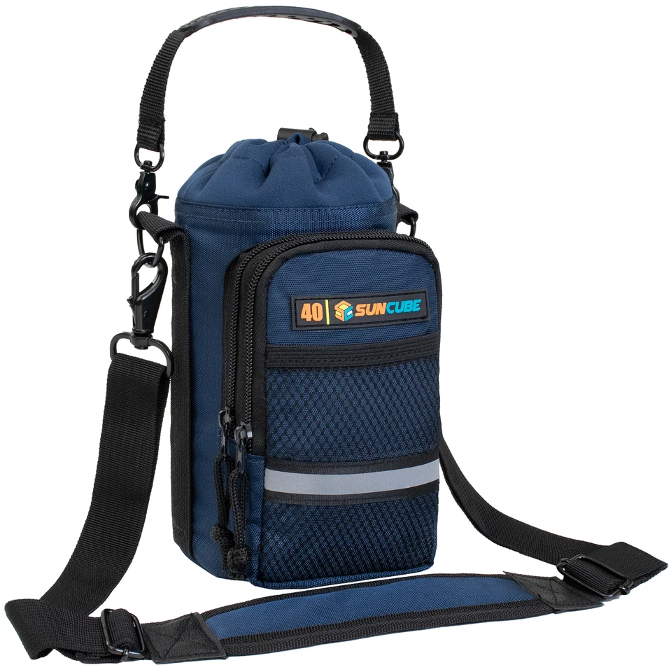 Outdoor Hiking Water Bottle Carrier Bag Camping Insulated Bottle Portable Travel - Image 1 of 1