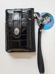 Milano new with tag black croc embossed cell phone, wallet, wristlet, 5" X 3.5" - Bild 1 von 3