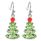Colorful Crystal Christmas Tree Hook Earrings Drop Dangle Women Jewelry Gift Hot