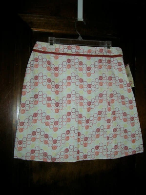 NUEVA FALDA DE ALGODÓN BORDADA ESTAMPADO CIRCULAR VALERIE STEVENS $50 TALLA 10P 0420 su  Foto 1 de 4