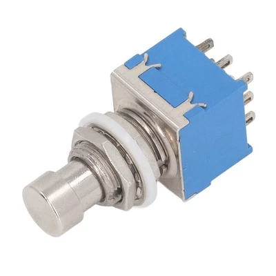 Guitar Effect Pedal Foot Switch 9 Pin 3PDT Push Button True Bypass Guitar Ef - Bild 1 von 4