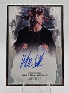 2017 Star Wars Masterwork Vertical Rainbow Foil 02/10 Marc Silk Aks Moe Auto - Picture 1 of 2