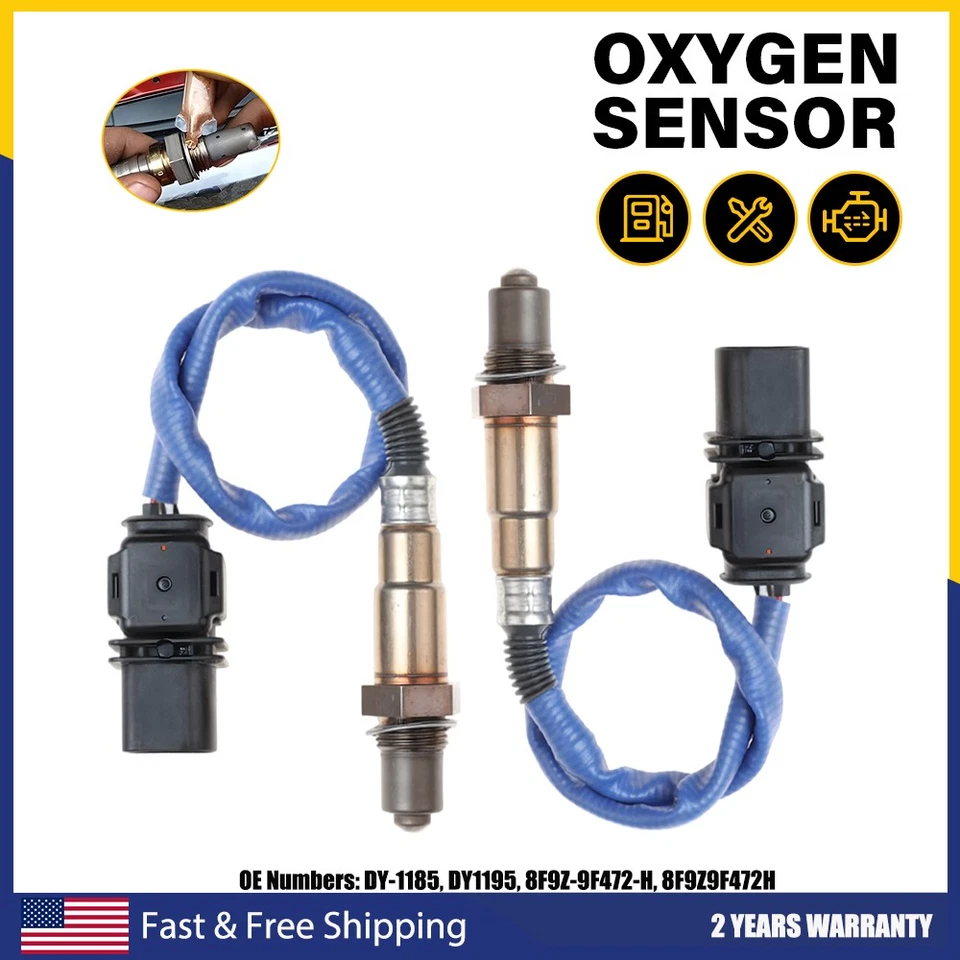 Sensor de oxígeno aguas arriba y aguas abajo 2 piezas para Ford E-250 E-350 2011-2019 E-450 Lincoln Foto 1 de 4