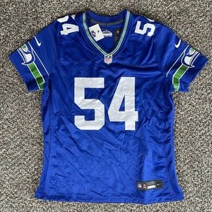 Nike Woman's Bobby Wagner Seattle Seahawks Royal Blue Throwback Jersey Large - Picture 1 of 7