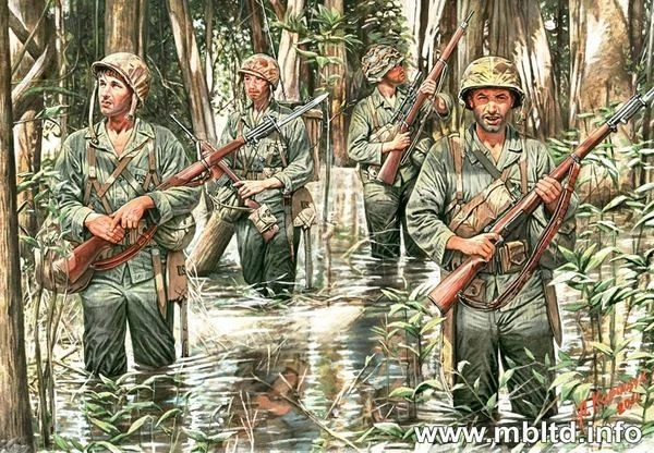 MASTER BOX MB3589 1/35 US Marines in Jungle, WW II era