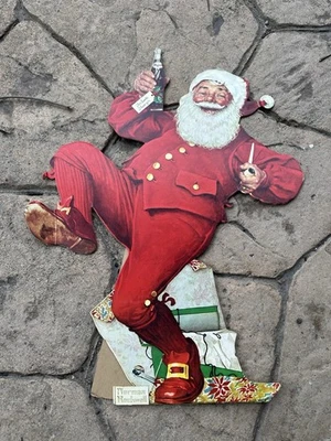 Rare Vintage Christmas Pepsi Santa Norman Rockwell Store Counter Advertising - Image 1 of 4