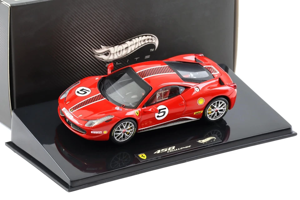 1/43 Hot Wheels Elite Ferrari 458 Italia Scommessa Presentazione X5504 CF223