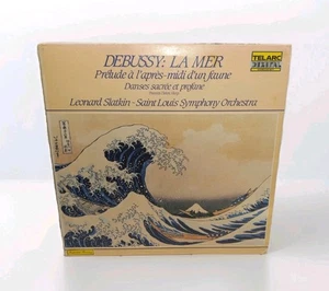 DEBUSSY La Mer & orchestral works - SLATKIN - TELARC Japan LP Record Vinyl Rare - Picture 1 of 3