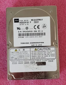 Toshiba MK6409MAV 6495MB IDE/PATA 2.5" HDD, 4200 RPM, vintage laptop Hard Drive - Picture 1 of 2