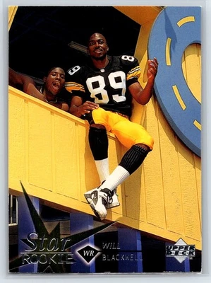 1997 Upper Deck Will Blackwell Rookie Pittsburgh Steelers RC #22 - Image 1 of 2