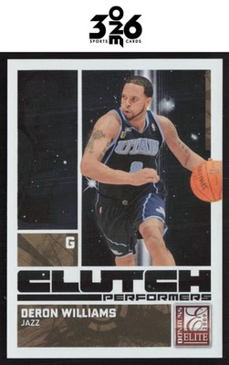 Deron Williams 2009 - 10 Donruss Elite 离合器表演者金色 #8 #/100 — 第 1/2 张图片