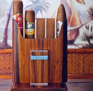 Brizard " Show Band " 5 Etui - Palisander mit Taschenfeuerzeug Made in USA Neu in OVP - Bild 1 von 1