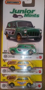 Matchbox Mini Cooper Charleston Chew & Junior Mints 3 Total - Picture 1 of 10