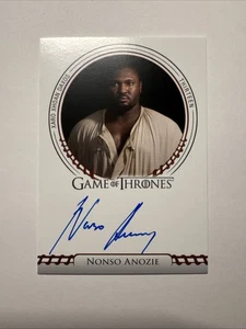 2024 Game Of Thrones Legends Of Realm Nonso Anozie Xaro Blue Ink Sigil Auto - Picture 1 of 6