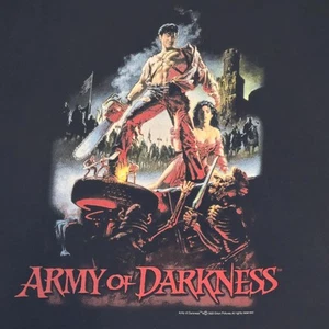 VTG 1993 ARMY OF DARKNESS EVIL DEAD BRUCE CAMPBELL MOVIE T-SHIRT  SIZE XL  RARE - Picture 1 of 8