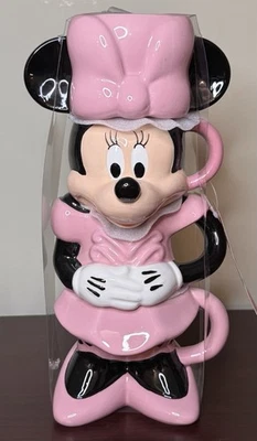 Disney Minnie Mouse Cascanueces Juego De 4 Tazas Apilables Navidad 2025 NUEVO con Etiqueta Foto 1 de 3