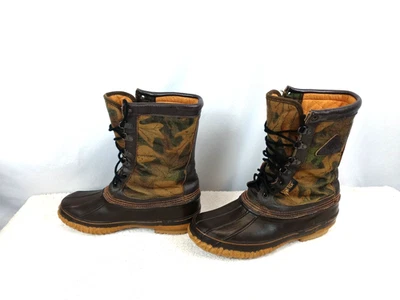 Botas de Caza Rocky Camufladas De Colección Para Hombres 10W Gorpcore Pato Aislado Años 90 GorTex Foto 1 de 4