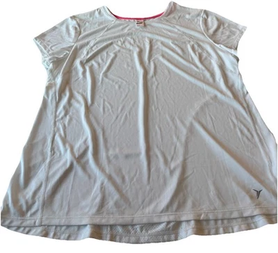 Top Old Navy Active Nuevo con Etiquetas Mujer Talla XXL Malla Blanca Manga Corta Go Dry Cool Foto 1 de 4