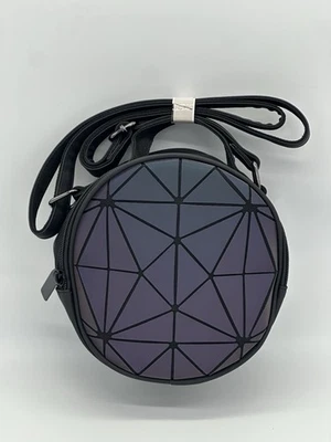 Bolso de hombro redondo geométrico reflectante Foto 1 de 4