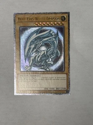 YUGIOH NA ENHANCED Blue-Eyes White Dragon OP28-EN001 Ultimate Rare NM #2 - Image 1 of 4