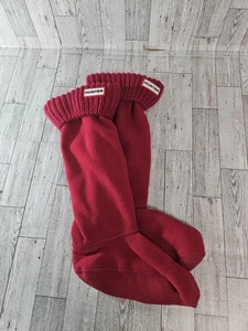 Hunter Original große rote Stiefelsocken Fleece Damen Medium 5-7 - Bild 1 von 4