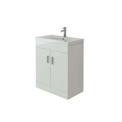 Vanity Unit Basin Sink Storage Bathroom Cabinet Cupboard Furniture White 700mm