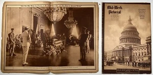 WARREN G HARDING 1923 TODES- & BEERDIGUNGSBILDER * 2 SÄTZE 2 - Bild 1 von 4
