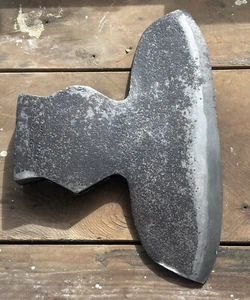Circa 1850 11.5” Antique Broad Axe Head Hewing Wm. H. Weed Cohoes New York - Picture 1 of 16