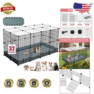 Durable C&C 32-Panel Pet Pen with Easy Access & Waterproof Base – Animal Housing - Picture 1 of 9