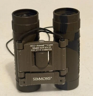 All Around Camo Simmons Binoculars 8 x 21 Model # 1135 - Image 1 of 4