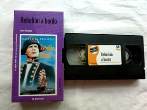 Rebelion on Board Tape VHS Marlon Brando Lewis Milestone Pal WB 1962 - Picture 1 of 5