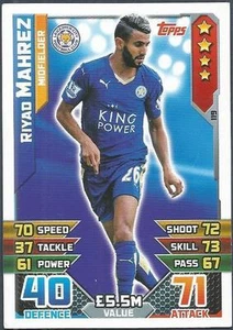 TOPPS MATCH ATTAX 2015-16- #119-LEICESTER CITY-RIYAD MAHREZ - Picture 1 of 1