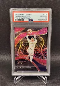2024 Panini Select WNBA Kahleah Copper Pink Shimmer Prizm 2/3 Courtside PSA 10 - Foto 1 di 2