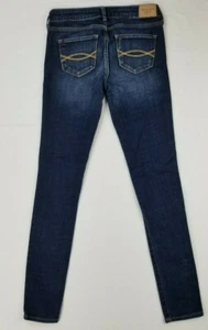 Abercrombie & Fitch Women's Skinny Blue Denim Jeans Size 24X28 - Picture 1 of 8