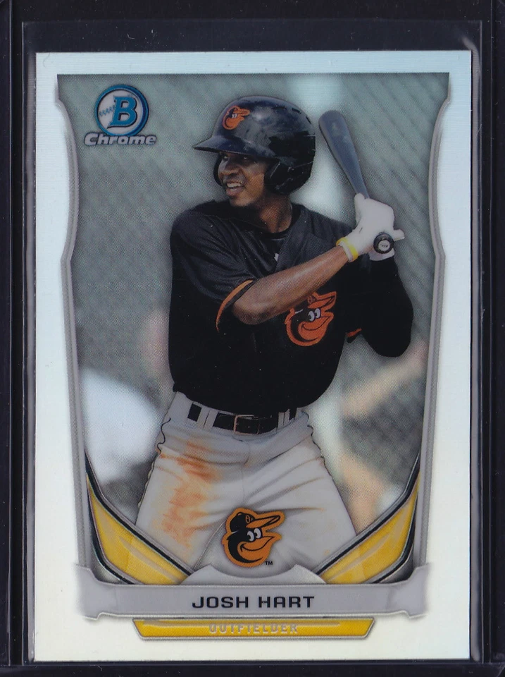 2014 BOWMAN CHROME DRAFT TOP PROSPECTS REFRACTOR JOSH HART #CTP-57 ORIOLES - Image 1 of 1