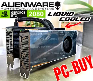 Alienware Dell Liquid cooled NVIDIA GeForce RTX 2080 8GB Graphics Card - Picture 1 of 7