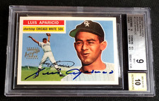 1997 Topps Luis Aparicio RC Rookie Reprint Auto Autograph HOF BGS 9 10
