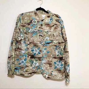 Bechamel Womens Jacket Extra Large lined Linen Blend Embroidered Vintage - Picture 1 of 3