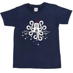 1Tee Kinder Jungen Legendary Kraken Loves Boat T-Shirt - Bild 1 von 25