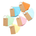  6 Pcs Flash Cards with Rings Refillable Notepad Blank Portable Notepads