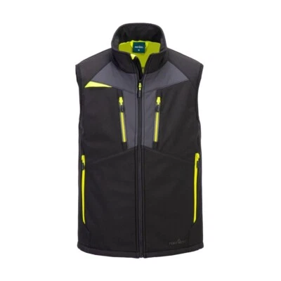 Portwest DX4 Softshell Bodywarmer Waterproof Breathable Safety Work Gilet Jacket - Image 1 of 4