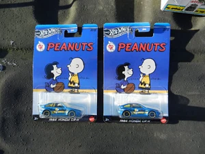 🔥HOT🔥JUEGO RUEDAS #2/5 "SNOOPY" AZUL 1985 HONDA CR-X SERIE "CACACAHUETES" PLATA - Imagen 1 de 2