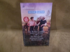 Her Rodeo Cowboy by Debra Clopton & The rancher's Answered Prayer by Arlene Jame - Picture 1 of 5